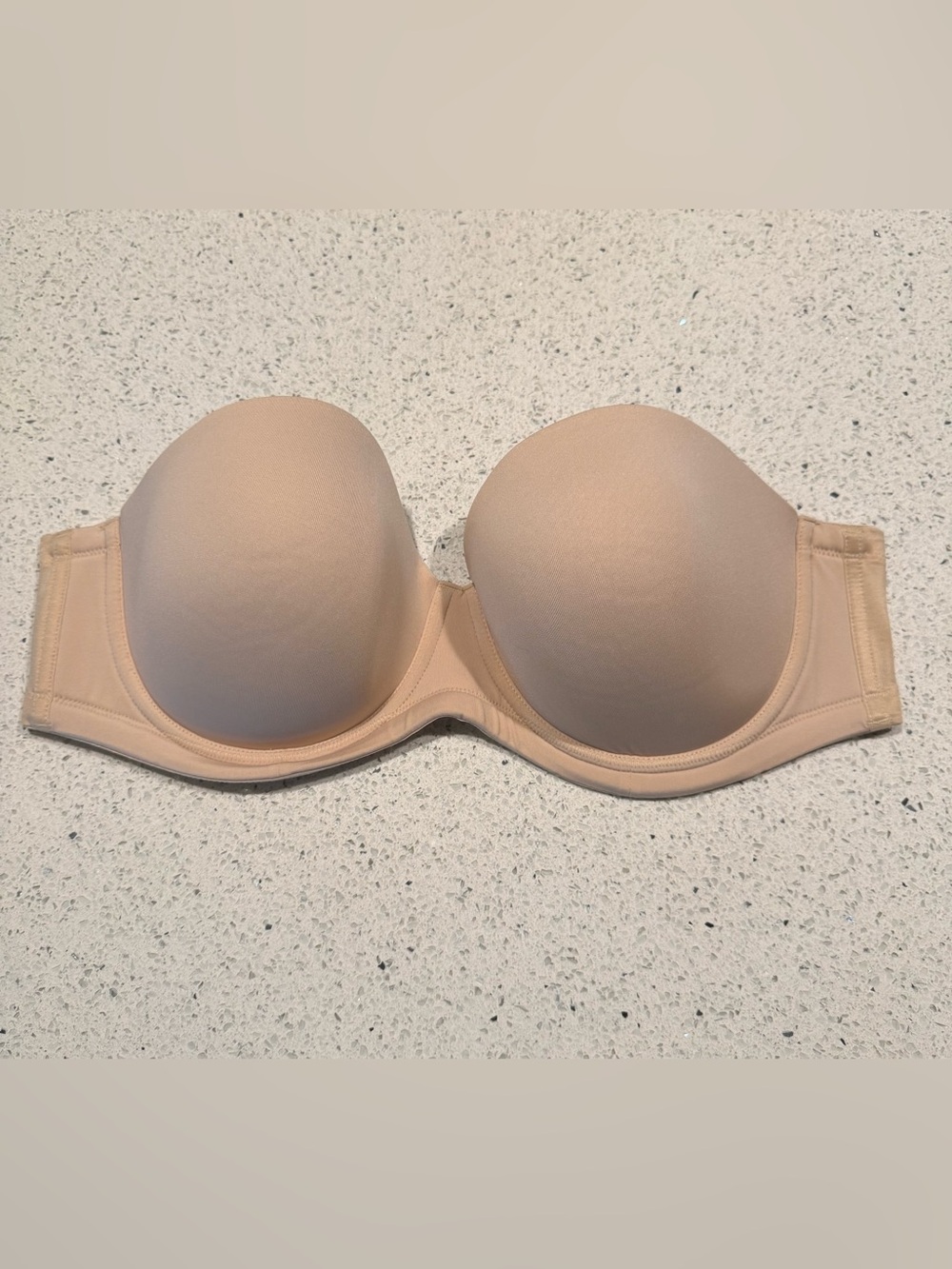 Wacoal Red Carpet Full Bust Strapless Smooth Molded Bra Nude 854119 Sz 38DD